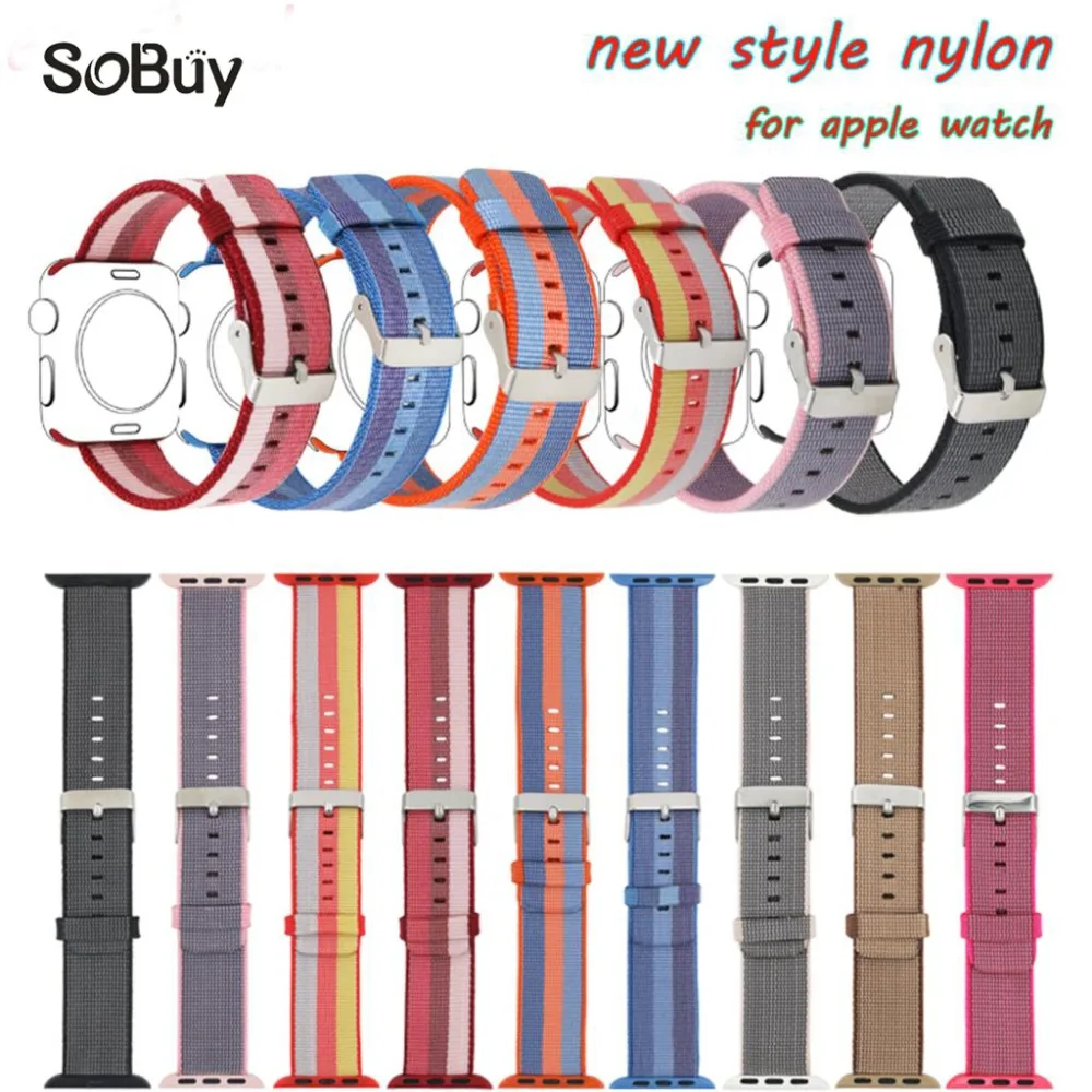 sport wove nylon strap for apple watch band 42mm 38mm wrist watchband Stainless Steel Buckle Replacement Band For iWatch 
sport wove nylon strap for apple watch band 42mm 38mm wrist watchband Stainless Steel Buckle Replacement Band For iWatch