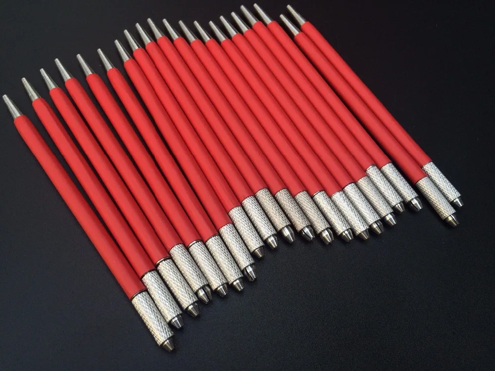 100 Pcs Red Manual Permanent Makeup Microblading Pen For Eyebrow Fit Permanent Makeup Microblading Round Needles
100 Pcs Red Manual Permanent Makeup Microblading Pen For Eyebrow Fit Permanent Makeup Microblading Round Needles