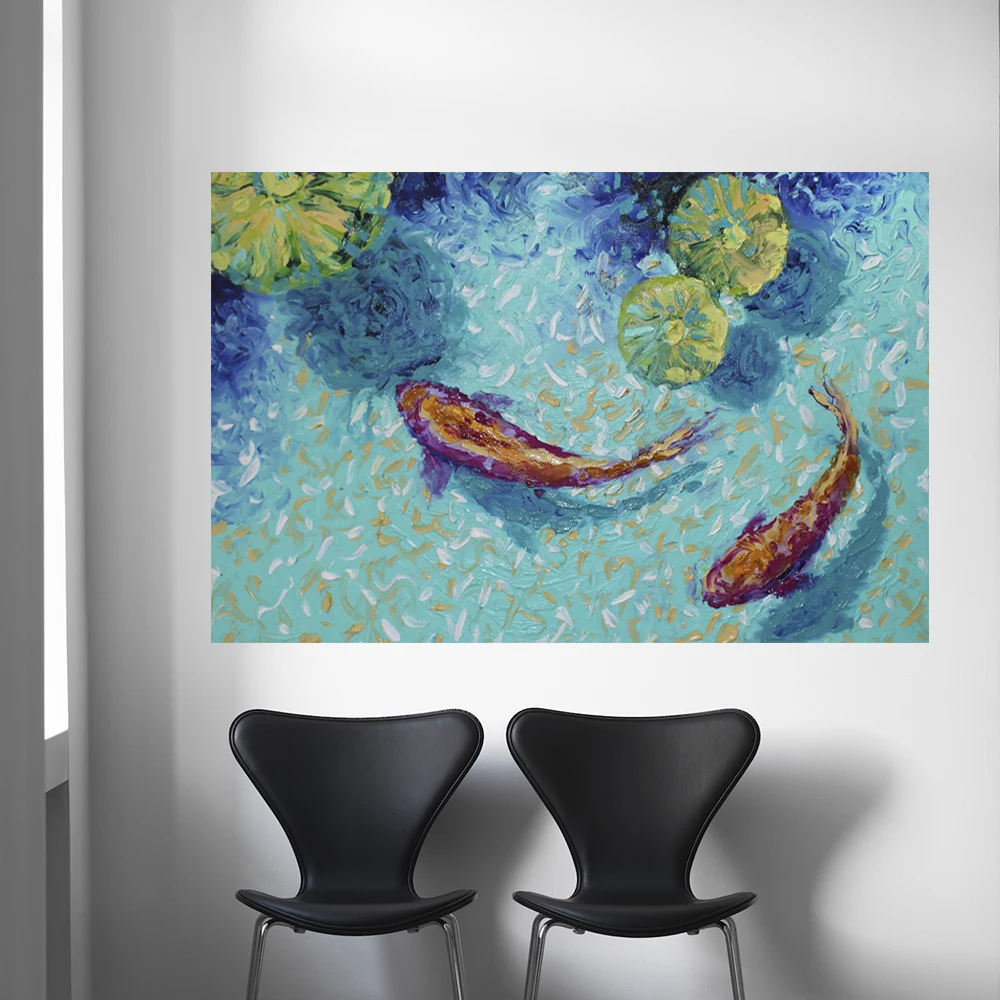 Chinese Painting canvas wall art Koi fish wall art Porch decoration chinese art modern wall decor living room wall decor
Chinese Painting canvas wall art Koi fish wall art Porch decoration chinese art modern wall decor living room wall decor