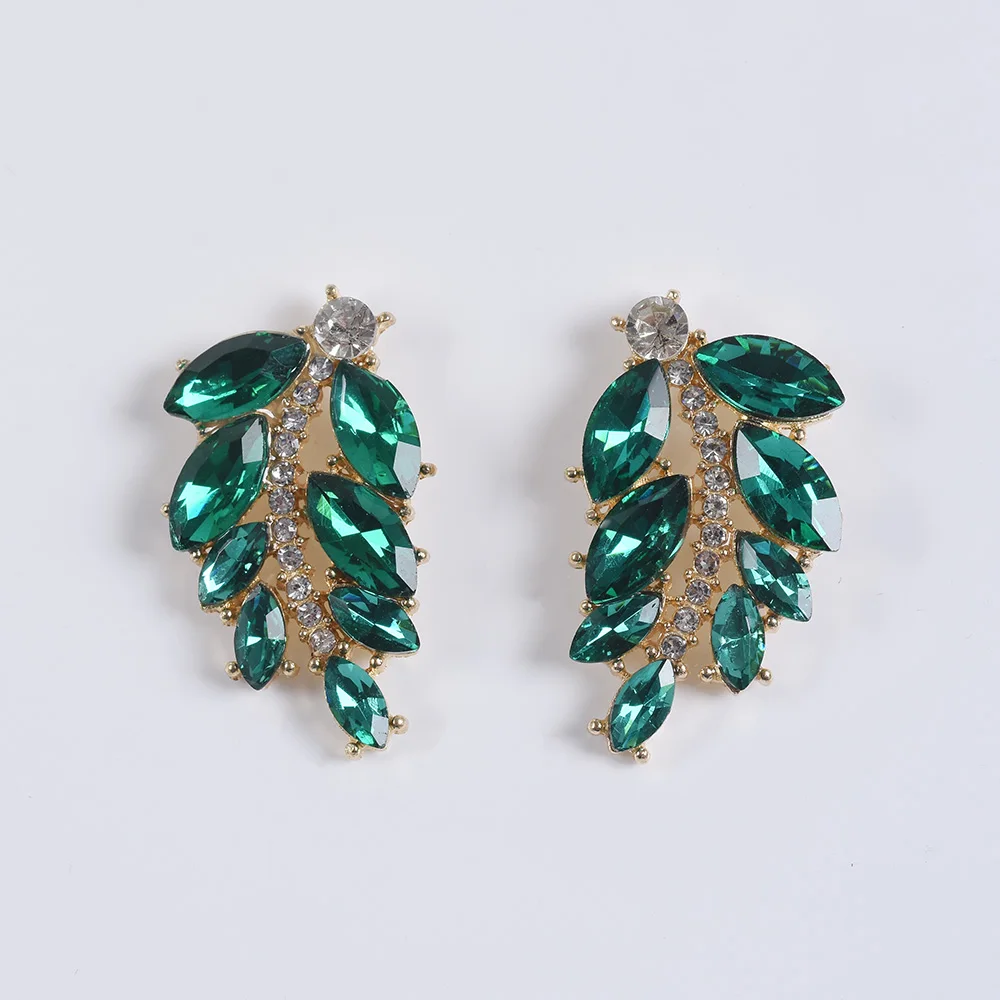 2019 Rhinestone Green Glass Drop Earrings Women Fashion Handmade Leaf Wedding Earrings Wedding Party Jewelry
2019 Rhinestone Green Glass Drop Earrings Women Fashion Handmade Leaf Wedding Earrings Wedding Party Jewelry