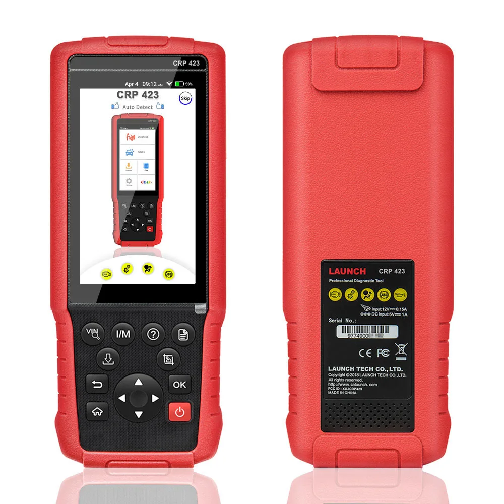 Launch X431 CRP423 OBD2 Fault Code Reader Support ENG ABS SRS AT Test X431 CRP423 Auto OBD2 EOBD Scanner Better Than CRP123
Launch X431 CRP423 OBD2 Fault Code Reader Support ENG ABS SRS AT Test X431 CRP423 Auto OBD2 EOBD Scanner Better Than CRP123