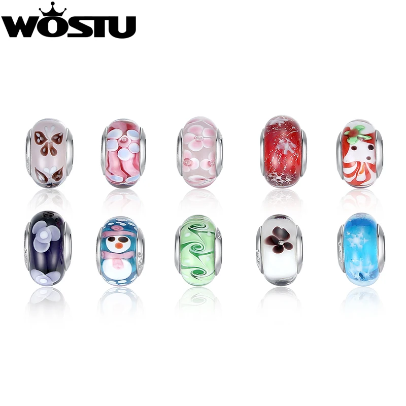 High Quality Silver Plated DIY Murano Glass Beads Fit wst Bracelet Bangles Charms For Women Original European Jewelry
High Quality Silver Plated DIY Murano Glass Beads Fit wst Bracelet Bangles Charms For Women Original European Jewelry