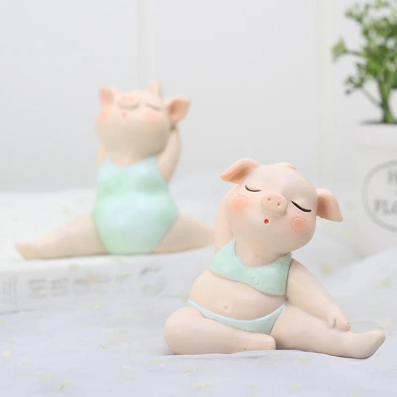 Cartoon Yoga Pig Animal Craft Fairy Garden Miniatures Gnomes Moss Terrariums Resin Figurines for Home Decoration Accessories
Cartoon Yoga Pig Animal Craft Fairy Garden Miniatures Gnomes Moss Terrariums Resin Figurines for Home Decoration Accessories