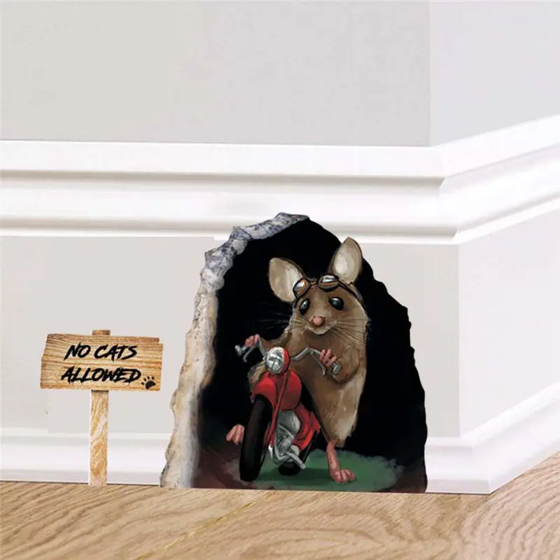 Funny Small Rat Mouse Hole Vinyl Wall Sticker Creative Colorful Animal Art Wall Decal for Kids Room Bedroom Home Decor
Funny Small Rat Mouse Hole Vinyl Wall Sticker Creative Colorful Animal Art Wall Decal for Kids Room Bedroom Home Decor