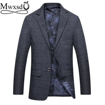 Mwxsd brand casual mens plaid suit blazer men thick Suit Jacket male slim fit gray business blazer jacket Coats m-3xl
Mwxsd brand casual mens plaid suit blazer men thick Suit Jacket male slim fit gray business blazer jacket Coats m-3xl