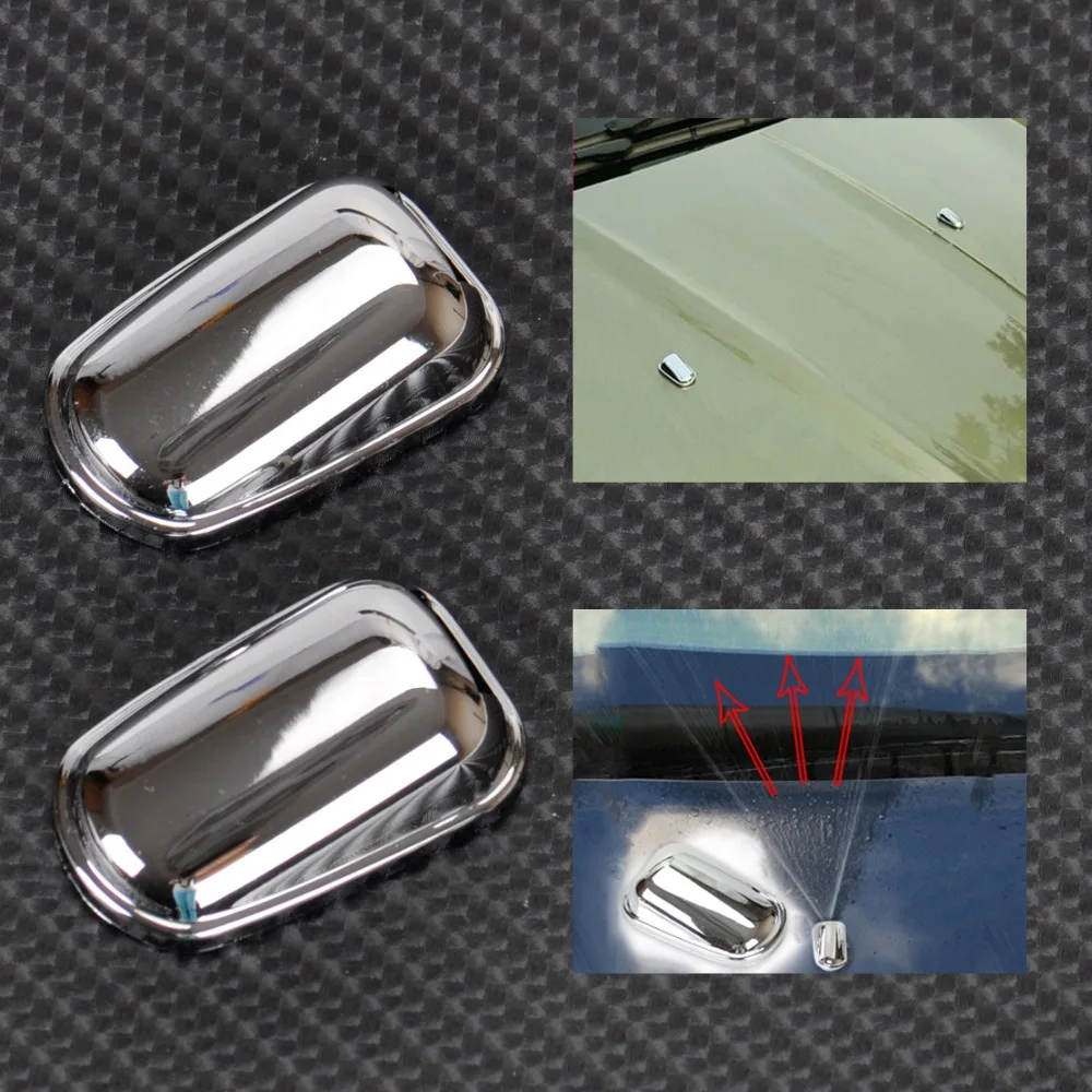 DWCX Автомобильная хромированная насадка для мытья ветрового стекла колпачки