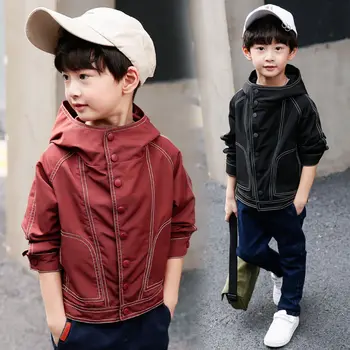 INS hot Boys Outdoor Jackets 4-13 year old Korean Sping and autumn jacket Hooded Solid color Classic sewing thread kids coat
INS hot Boys Outdoor Jackets 4-13 year old Korean Sping and autumn jacket Hooded Solid color Classic sewing thread kids coat