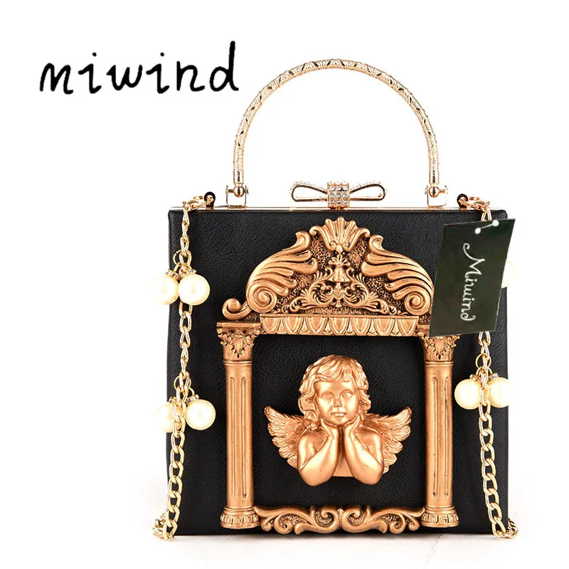 3D Relief Angel Luxury Crossbody Bag Popular Women Diamonds Evening Bags Baroque Style Day Clutches Purse Bags Pearl Chain
3D Relief Angel Luxury Crossbody Bag Popular Women Diamonds Evening Bags Baroque Style Day Clutches Purse Bags Pearl Chain