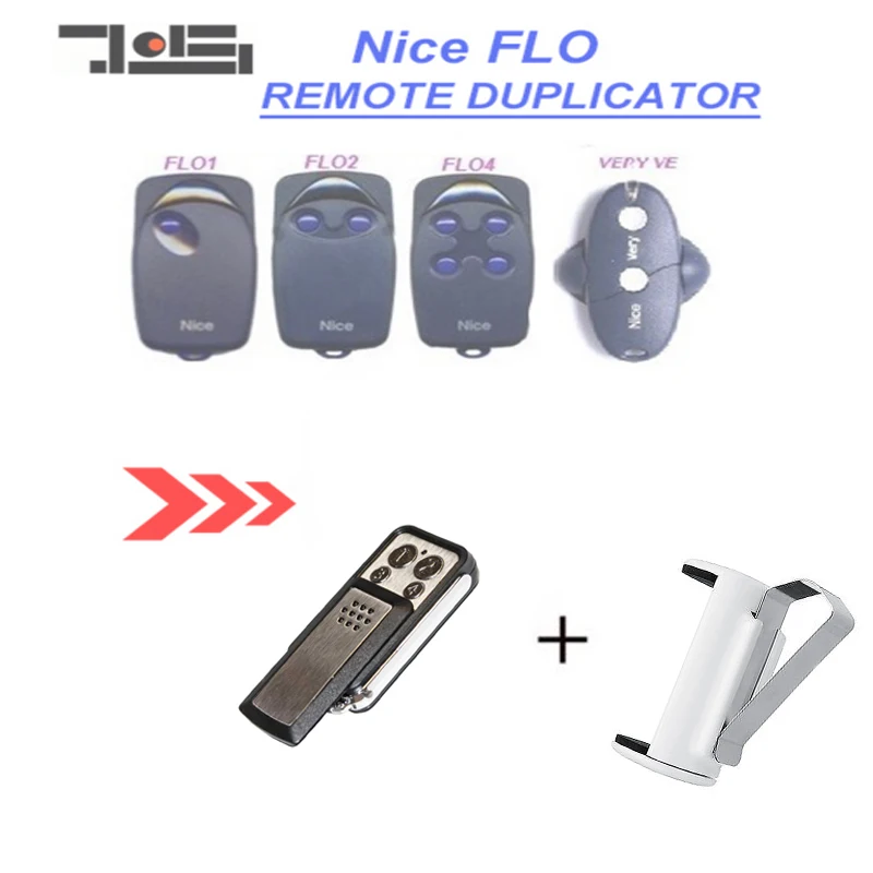 2pcs FOR NICE FLO1 FLO2 FLO 4 garage remote control duplicator , Universal fixed code 433.92MHz clone key fob
2pcs FOR NICE FLO1 FLO2 FLO 4 garage remote control duplicator , Universal fixed code 433.92MHz clone key fob