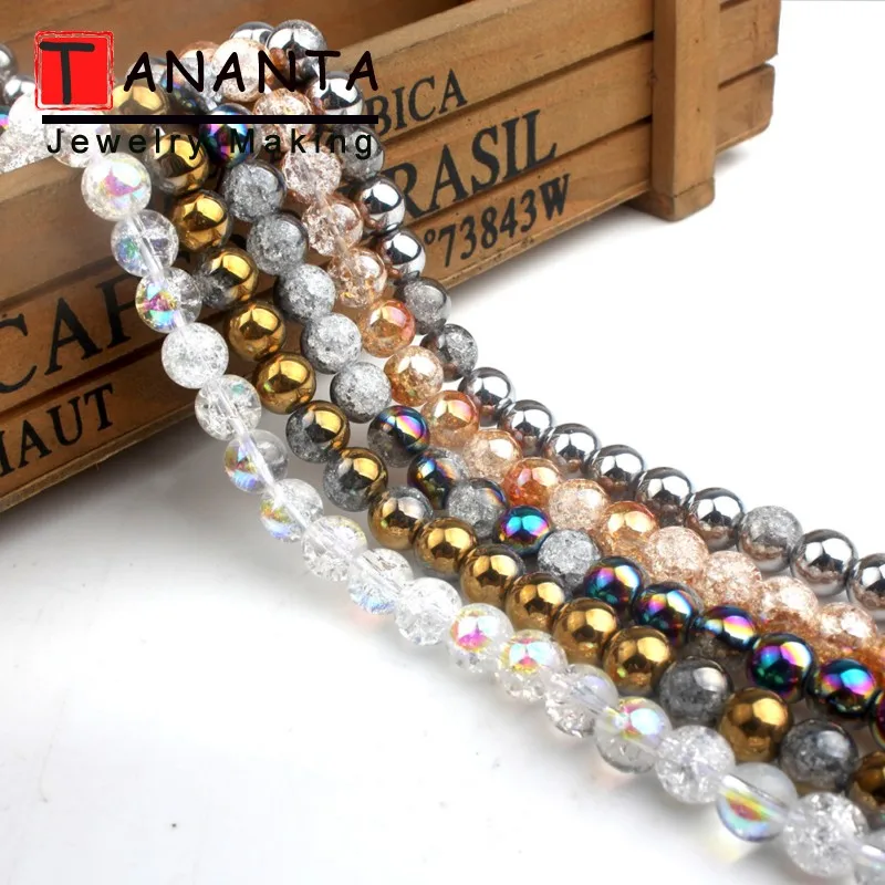 6 8 10 12mm Plated Golden Silver White Snow Cracked Crystal Natural Stone Beads For Jewelry Making DIY Bracelet Necklace 15 inch
6 8 10 12mm Plated Golden Silver White Snow Cracked Crystal Natural Stone Beads For Jewelry Making DIY Bracelet Necklace 15 inch