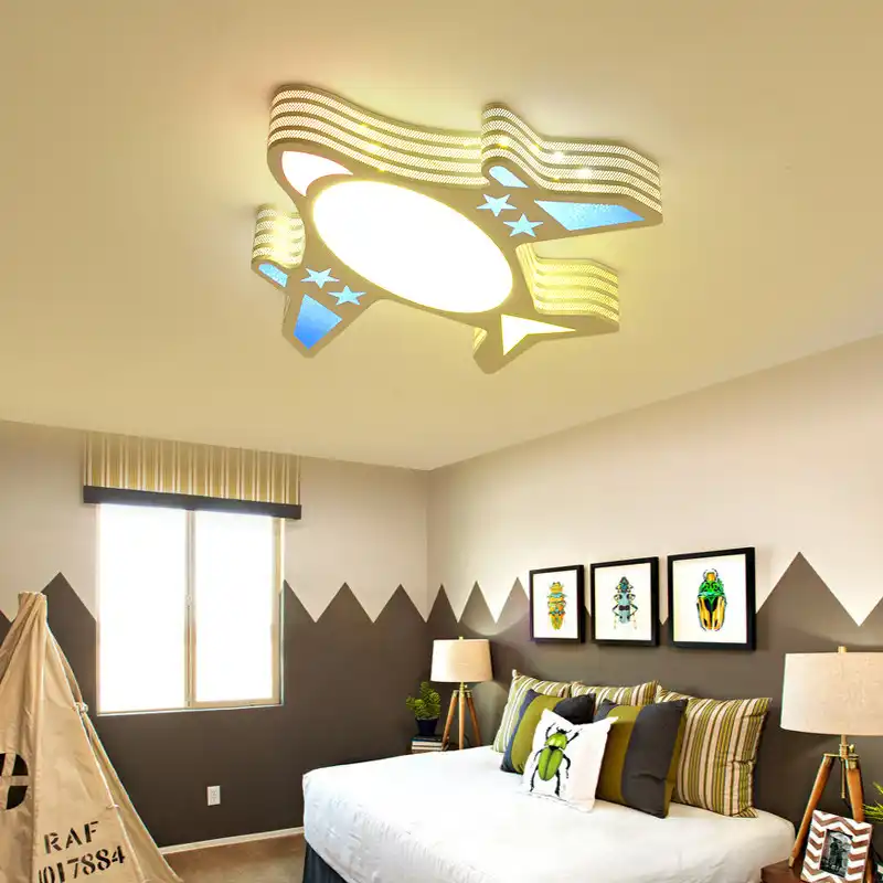 Unique Shape Plane Light Kindergarten Nursery Children Kids