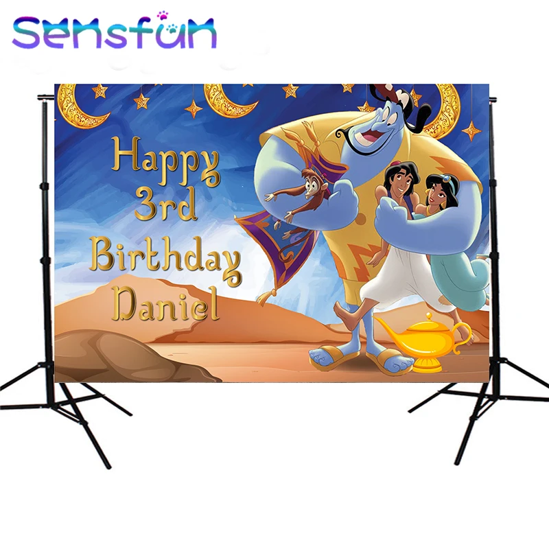Sensfun Custom Aladdin Children 1st Birthday Photography Backgrounds indoor Photo Studio Backdrop Background Banner Vinyl 7x5ft
Sensfun Custom Aladdin Children 1st Birthday Photography Backgrounds indoor Photo Studio Backdrop Background Banner Vinyl 7x5ft