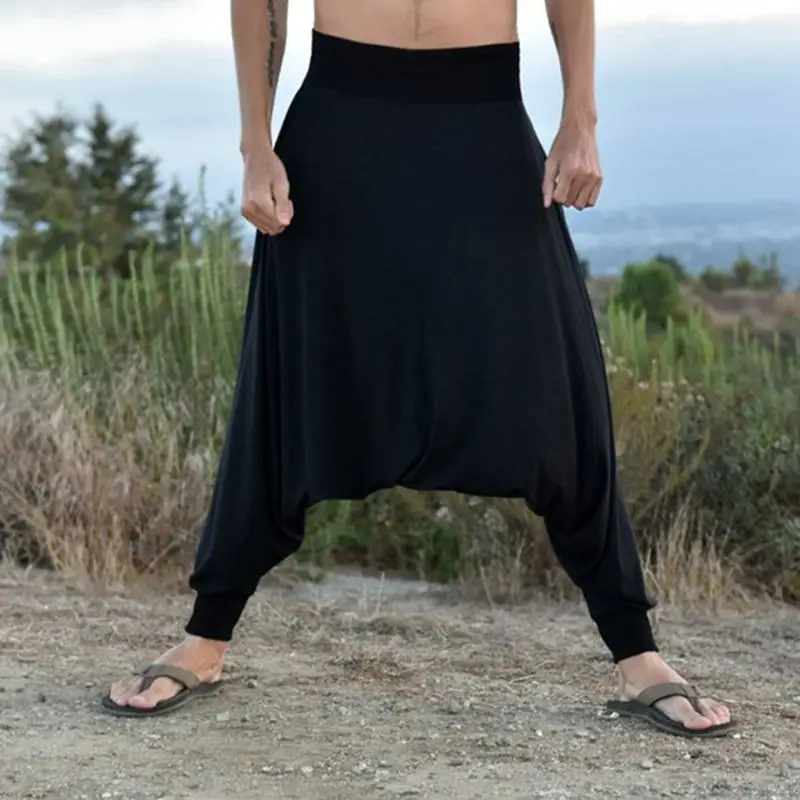 INCERUN Hiphop Mens Harem Pants Baggy Drop Crotch Sweatpant Trousers Wide Legs Joggers Man Pants Clothing Pantalones Hombre 7 <p>
<p> Color:Black,Dark Grey Size:S,M,L,XL,2XL,3XL,4XL,5XL Material:65%Cotton+35%Polyester Occasion:Leisure Season:Spring,Summer,Autumn Product Description:Men's loose wide-leg pants. Package Included:1*Pants Highlights:1.Comfortable</p>
<p> Attention:Size may be 2cm/1 inch inaccuracy due to hand measure,thanks for your understanding.
</p> </p></p> INCERUN Hiphop Mens Harem Pants Baggy Drop Crotch Sweatpant Trousers Wide Legs Joggers Man Pants Clothing Pantalones Hombre