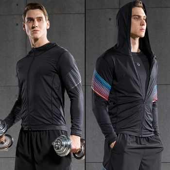 Autumn Winter Men Running Training Jackets Hooded Long Sleeve Sports Jackets Zipper Pockets Coat Gym Fitness Basketball Jackets
Autumn Winter Men Running Training Jackets Hooded Long Sleeve Sports Jackets Zipper Pockets Coat Gym Fitness Basketball Jackets