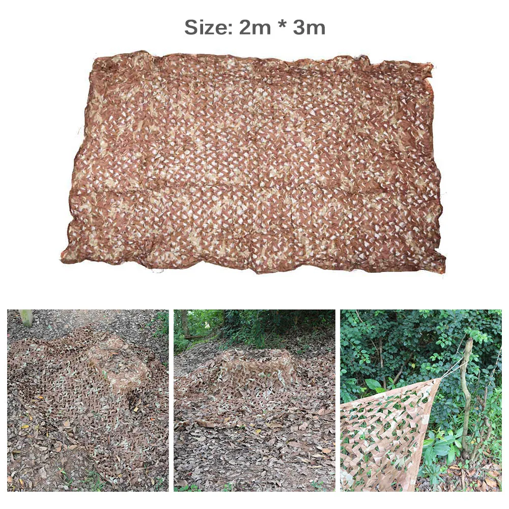 2X3M Camouflage Net Hunting Jungle Cover Woodland Military Camouflage Net Hunting Camping Tent Car Shade Cloth Cover Sun Shelter
2X3M Camouflage Net Hunting Jungle Cover Woodland Military Camouflage Net Hunting Camping Tent Car Shade Cloth Cover Sun Shelter