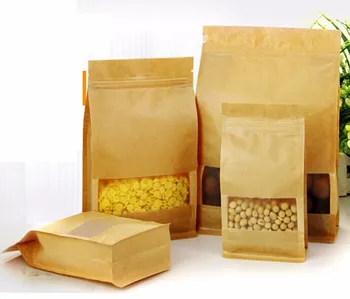 Kraft Paper Packaging Bag Food Storage Packing Bag Doy pack Stand Up Pouch Zipper Ziplock Bag Package Size:10*20cm,12*22cm,14*24
Kraft Paper Packaging Bag Food Storage Packing Bag Doy pack Stand Up Pouch Zipper Ziplock Bag Package Size:10*20cm,12*22cm,14*24
