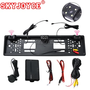 SKYJOYCE HD Car Rear View Backup Reverse Camera European License Plate Frame NightVision 4 LED car camera With 2 radar sensors
SKYJOYCE HD Car Rear View Backup Reverse Camera European License Plate Frame NightVision 4 LED car camera With 2 radar sensors