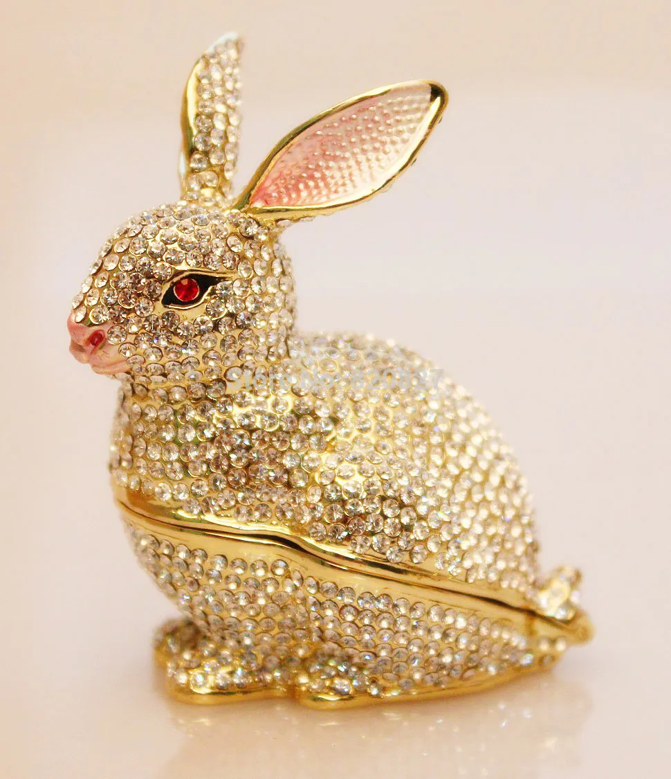 Pewter rabbit jewelry box silver Czech crystal rabbit figurine box antique decor rabbit best birthday gifts
Pewter rabbit jewelry box silver Czech crystal rabbit figurine box antique decor rabbit best birthday gifts