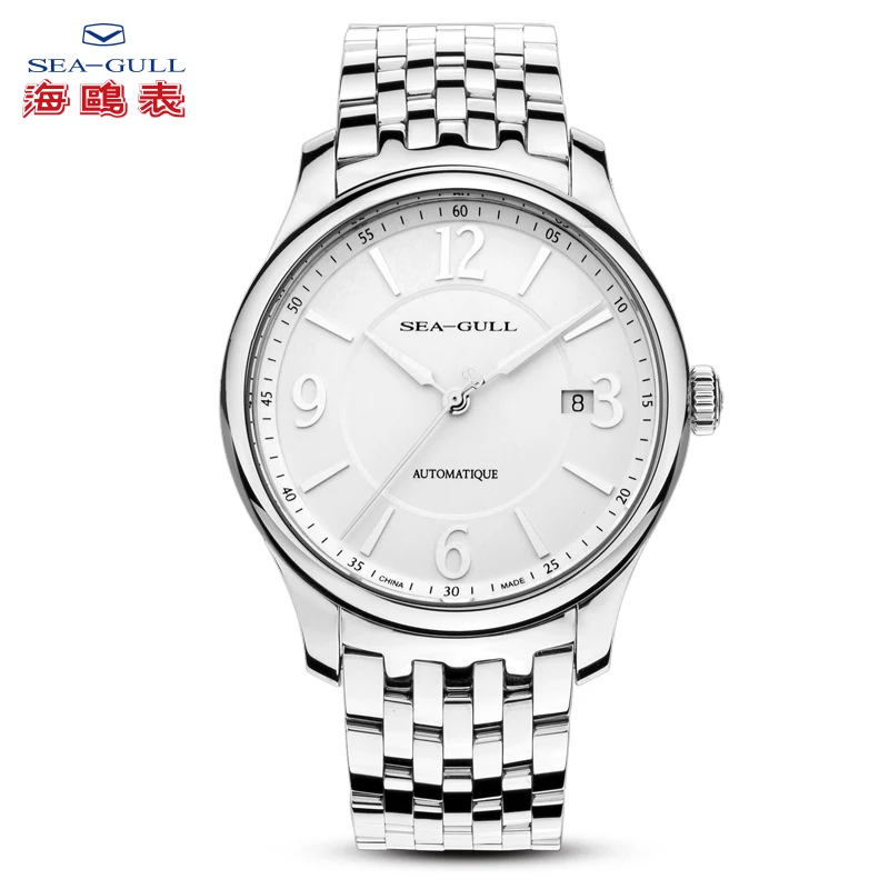 Authentic Seagull Designer Series 3 Hands Date Exhibition Back ST21 Movement Automatic Dress Watch 816.420 relogio masculino
Authentic Seagull Designer Series 3 Hands Date Exhibition Back ST21 Movement Automatic Dress Watch 816.420 relogio masculino