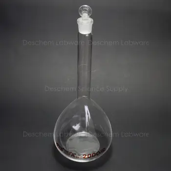 2000ml,Glass Volumetric Flask Bottle With Stopper,2 Litre,Lab Chemistry Glasswar
2000ml,Glass Volumetric Flask Bottle With Stopper,2 Litre,Lab Chemistry Glasswar