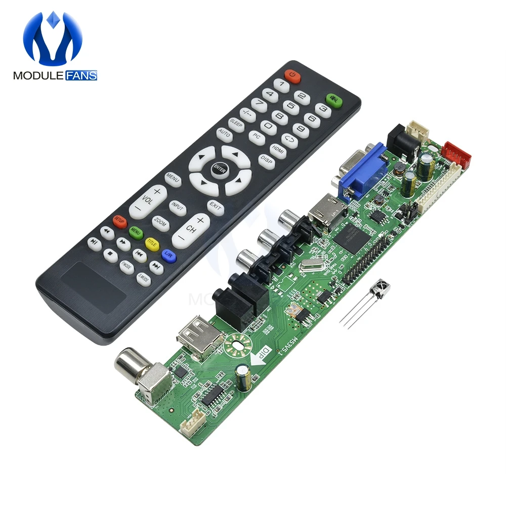 Universal LCD Controller Board Resolution TV Motherboard VGA HDMI AV TV USB HDMI Interface Driver Board Module
Universal LCD Controller Board Resolution TV Motherboard VGA HDMI AV TV USB HDMI Interface Driver Board Module