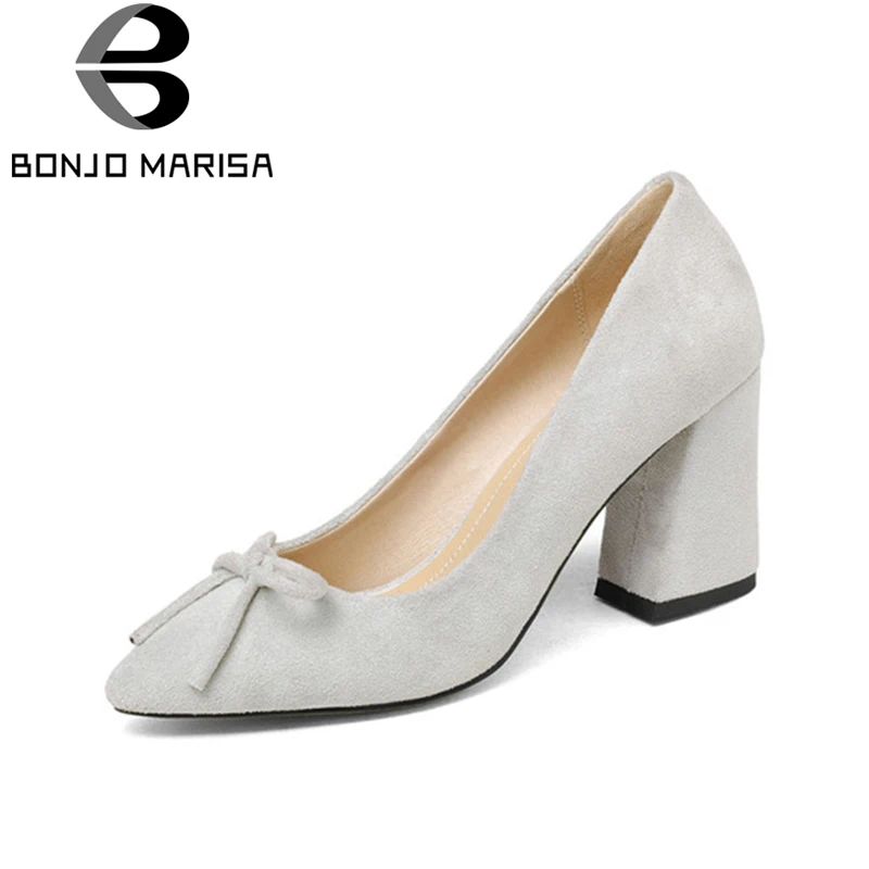 BONJOMARISA 2019 Spring Bow Tie Pumps High Heels Office Shoes Woman Sexy Pointed Toe Big Size 34-43 Leather Lining Women Shoe
BONJOMARISA 2019 Spring Bow Tie Pumps High Heels Office Shoes Woman Sexy Pointed Toe Big Size 34-43 Leather Lining Women Shoe