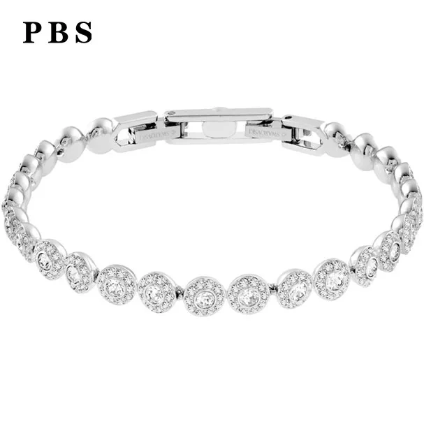 PBS Original Copy High Quality 1:1 SWA Inlaid White Cubic Zirconia Plated Platinum Bracelet With Logo Free Envelope Mail
PBS Original Copy High Quality 1:1 SWA Inlaid White Cubic Zirconia Plated Platinum Bracelet With Logo Free Envelope Mail