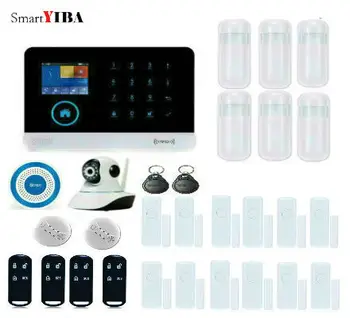 SmartYIBA IOS/Android APP WIFI GSM Home Anti Burglar Security Alarm System Infared Motion Sensor Remote Smoke/Fire Alarm Kits
SmartYIBA IOS/Android APP WIFI GSM Home Anti Burglar Security Alarm System Infared Motion Sensor Remote Smoke/Fire Alarm Kits