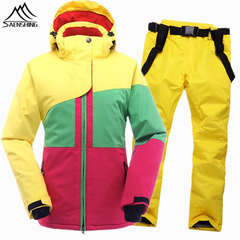 SAENSHING Ski Suit Women Waterproof Ski Jacket Snowboard Set Windproof Thermal Snowboarding Suits Skiing outdoor Ski Winter Suit
SAENSHING Ski Suit Women Waterproof Ski Jacket Snowboard Set Windproof Thermal Snowboarding Suits Skiing outdoor Ski Winter Suit