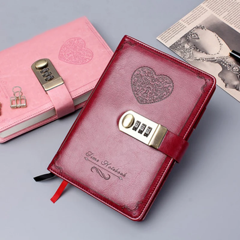 A5 B6 love Wire drawing Retro Notebook Password Book with Lock Supplies Stationery Travel Notepad Office School Diary Journal
A5 B6 love Wire drawing Retro Notebook Password Book with Lock Supplies Stationery Travel Notepad Office School Diary Journal