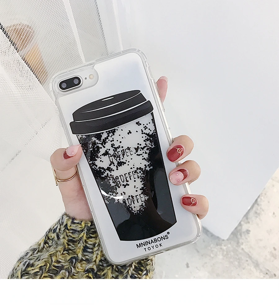 Phone Case for iPhone 8 6 6s 7 Plus Coffee Coke Cup Black Diamond quicksand Sand for iPhone X Cases Back Cover Girls Gift
Phone Case for iPhone 8 6 6s 7 Plus Coffee Coke Cup Black Diamond quicksand Sand for iPhone X Cases Back Cover Girls Gift