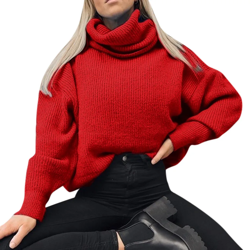Turtleneck Sweater Female 2019 Autumn Winter Casual Red Color lantern Sleeve Knit Pullover Sweaters Jumper Pull Femme 2019 z0708
Turtleneck Sweater Female 2019 Autumn Winter Casual Red Color lantern Sleeve Knit Pullover Sweaters Jumper Pull Femme 2019 z0708