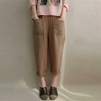 2019 Women Vintage Linen Wide Leg Pants Casual Female Harem Trousers Loose Long Pantalone Palazzo Feminino M-5XL
2019 Women Vintage Linen Wide Leg Pants Casual Female Harem Trousers Loose Long Pantalone Palazzo Feminino M-5XL
