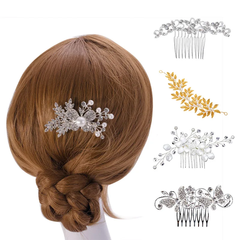 Bride Hair Comb Shining Ornaments Flower Shape Handmade Sweet Wedding Headdress KQS8
Bride Hair Comb Shining Ornaments Flower Shape Handmade Sweet Wedding Headdress KQS8