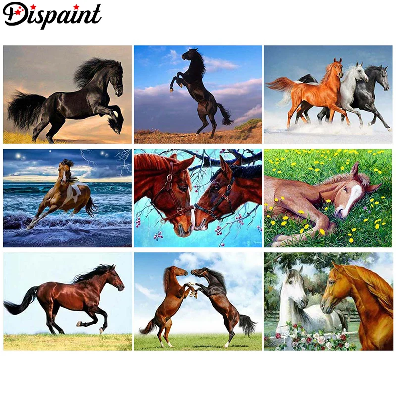 Dispaint Full Square/Round Drill 5D DIY Diamond Painting "Animal horse" 3D Embroidery Cross Stitch 3D Home Decor Gift
Dispaint Full Square/Round Drill 5D DIY Diamond Painting "Animal horse" 3D Embroidery Cross Stitch 3D Home Decor Gift