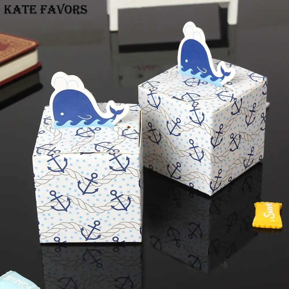 wholesale whale style favors candy box gift box for birthday