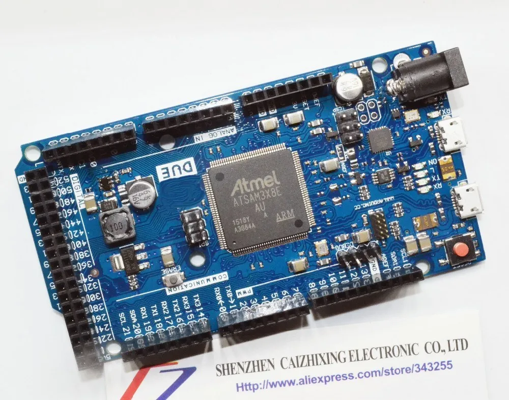 Duemilanove DUE R3 Board AT91SAM3X8E SAM3X8E 32-bit ARM Cortex-M3 Control Board Module + USB CABLE For Arduino
Duemilanove DUE R3 Board AT91SAM3X8E SAM3X8E 32-bit ARM Cortex-M3 Control Board Module + USB CABLE For Arduino