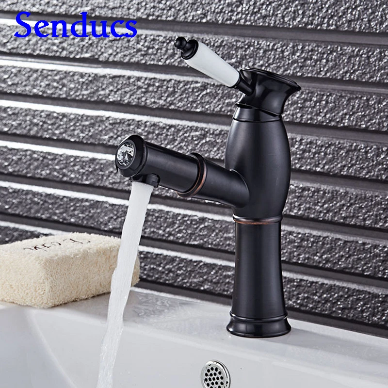 Free shipping hot sale black hot cold water faucet with single handle pull out bathroom basin faucet of brass basin faucet
Free shipping hot sale black hot cold water faucet with single handle pull out bathroom basin faucet of brass basin faucet