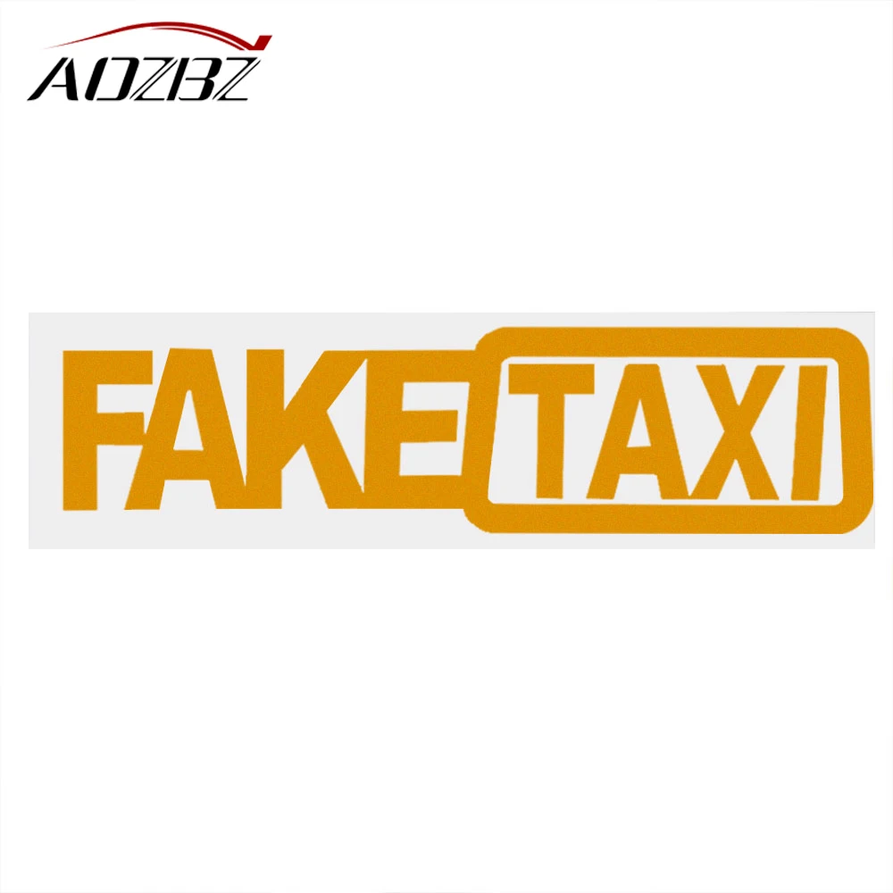 AOZBZ Reflective FAKE TAXI Car Sticker Funny Warning Car Decals 20x5cm Universal Auto Sticker Car-styling
AOZBZ Reflective FAKE TAXI Car Sticker Funny Warning Car Decals 20x5cm Universal Auto Sticker Car-styling