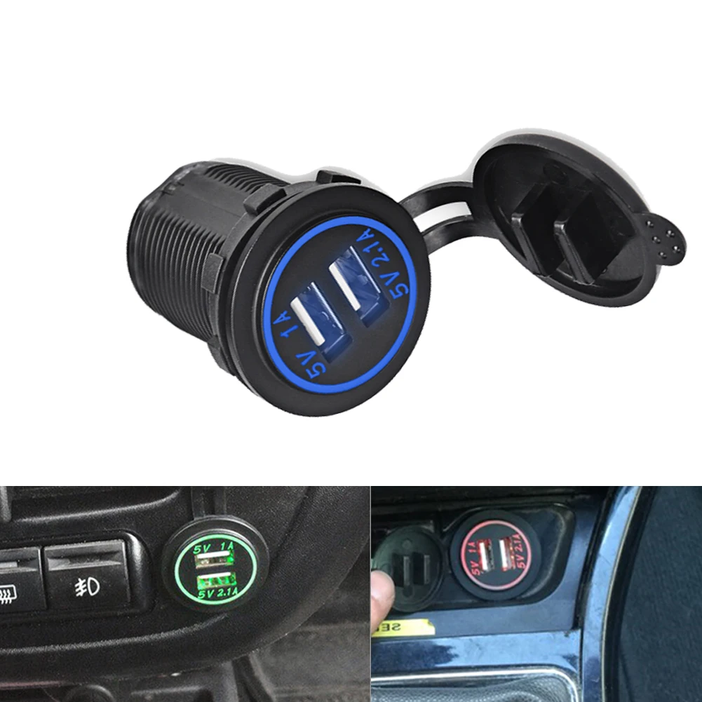 Waterproof Car Power Charger Cigarette Lighter Adapter Socket Splitter 2.1A/1A Dual USB Car Charger Power Adapter For Iphone
Waterproof Car Power Charger Cigarette Lighter Adapter Socket Splitter 2.1A/1A Dual USB Car Charger Power Adapter For Iphone