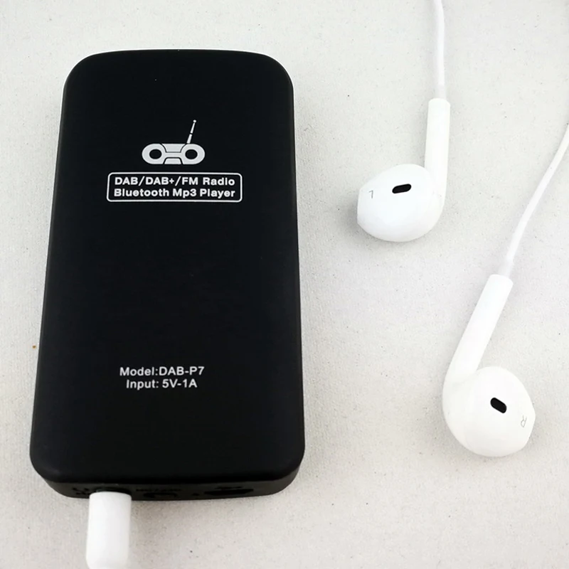 Mayitr Portable DAB-P7 Radio Pocket DAB FM Digital Radio With Bluetooth & MP3 + Headset + USB Cable Unit