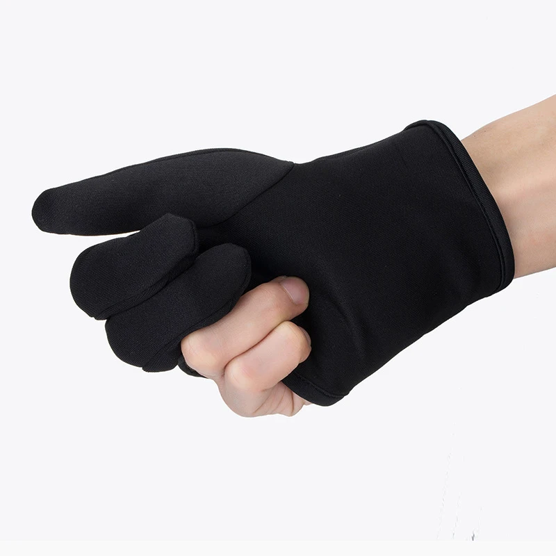 Hairdressing Three fingers anti-hot glove For Flat Iron Heat Resistant Hair Straightening Curling Glove Styling Household Gloves5