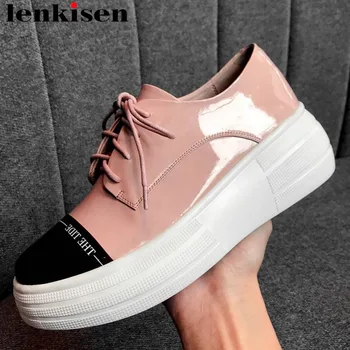 2019 concise style mixed colors thick bottom platform sneakers vintage real cow leather lace up plus size vulcanized shoes L1f5
2019 concise style mixed colors thick bottom platform sneakers vintage real cow leather lace up plus size vulcanized shoes L1f5