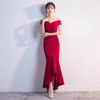 Burgundy Sexy Chinese Satin Qipao Female Mermaid Cheongsam Dress Vestidos Chinos Oriental Wedding Gowns Party Dresses Size XXL
Burgundy Sexy Chinese Satin Qipao Female Mermaid Cheongsam Dress Vestidos Chinos Oriental Wedding Gowns Party Dresses Size XXL