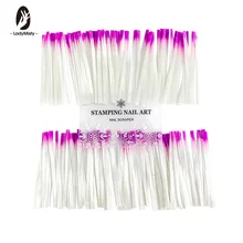 Professionnel 100 pièces/sac en fibre de verre forme d'extension d'ongle pour les ongles en soie Extension de fibre de verre acrylique conseils manucure Salon outil(China)