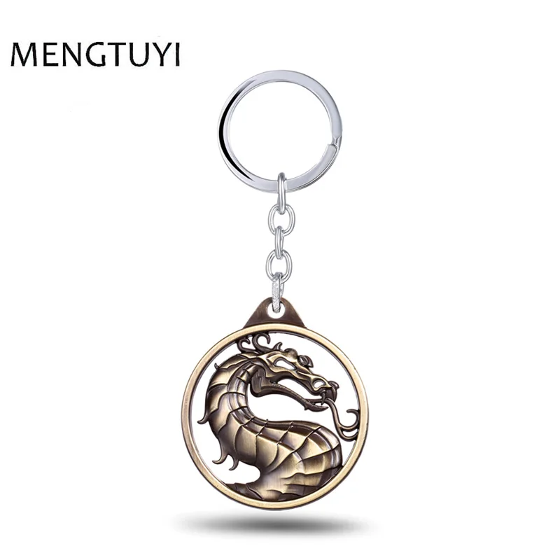 J Store Game Jewelry Mortal Kombat Dragon Symbol Keychain Fighting Game Enchanted Empire Flag Pylons Key Chains Holder llaveros
J Store Game Jewelry Mortal Kombat Dragon Symbol Keychain Fighting Game Enchanted Empire Flag Pylons Key Chains Holder llaveros