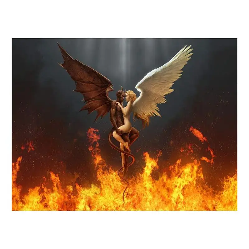 Diamond Painting Kit, Angel Devil Flame Partial Diamond Painting Diy Cross Stitch Wall Craft Decor
Diamond Painting Kit, Angel Devil Flame Partial Diamond Painting Diy Cross Stitch Wall Craft Decor