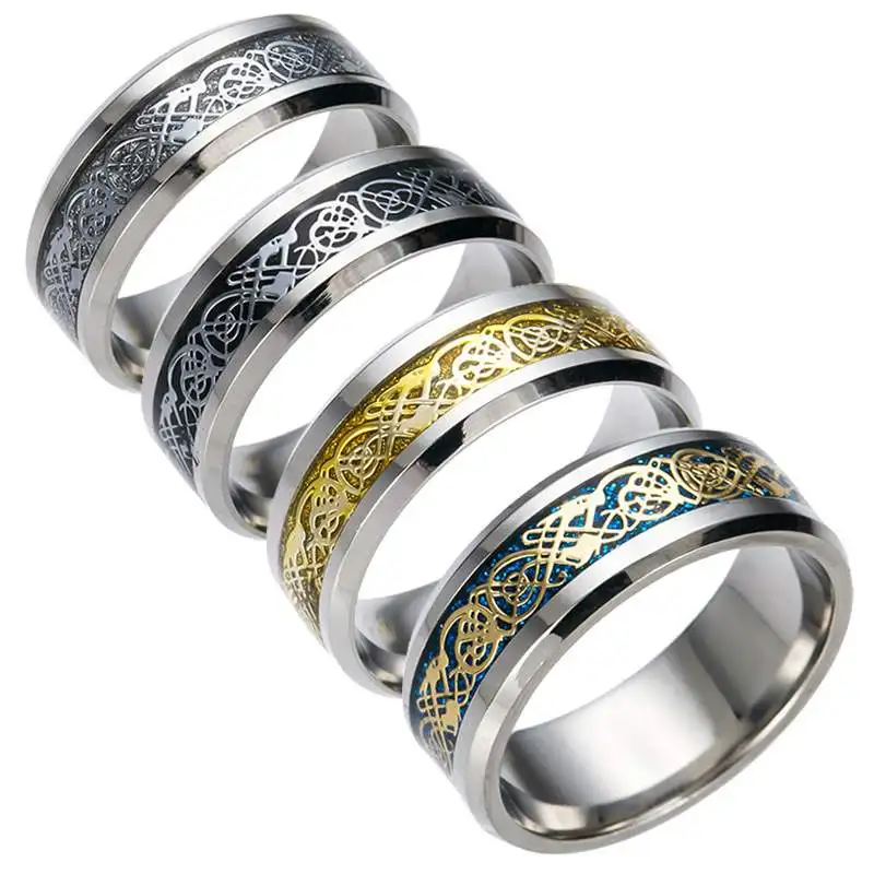 Dragon Rune Totem 316L Stainless Steel Mens Rings The Ring for Man of Lord Boyfriend Gift Soldiers Male Jewelry Vintage Lovers
Dragon Rune Totem 316L Stainless Steel Mens Rings The Ring for Man of Lord Boyfriend Gift Soldiers Male Jewelry Vintage Lovers