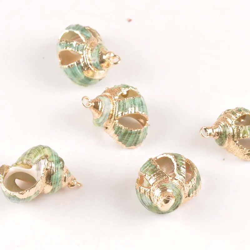 5pcs Natural Gold Plated Hollowed-out Green Spiral Shells For DIY Pendant Seashell Craft Handmade Accessories Home Decor tr0262
5pcs Natural Gold Plated Hollowed-out Green Spiral Shells For DIY Pendant Seashell Craft Handmade Accessories Home Decor tr0262