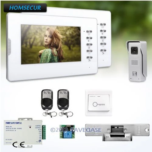 HOMSECUR 7" Video Door Phone Intercom With Electric Strike Lock Supported for House/ Flat
HOMSECUR 7" Video Door Phone Intercom With Electric Strike Lock Supported for House/ Flat